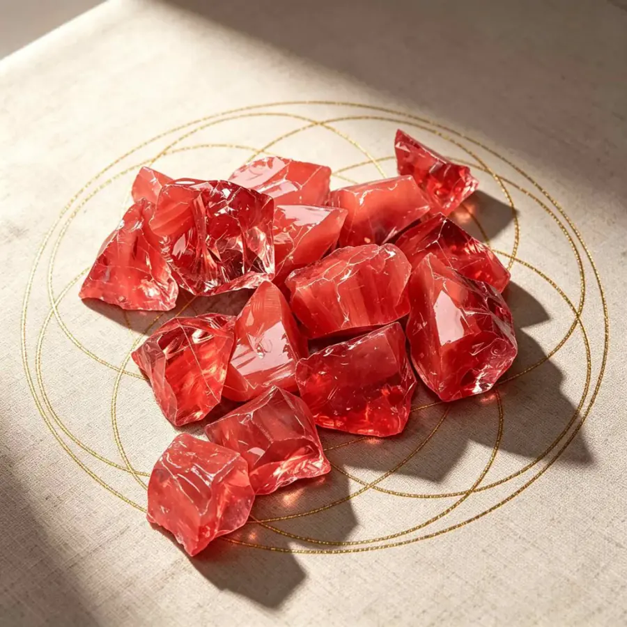Sunset Ember Raw — Love Crystal
