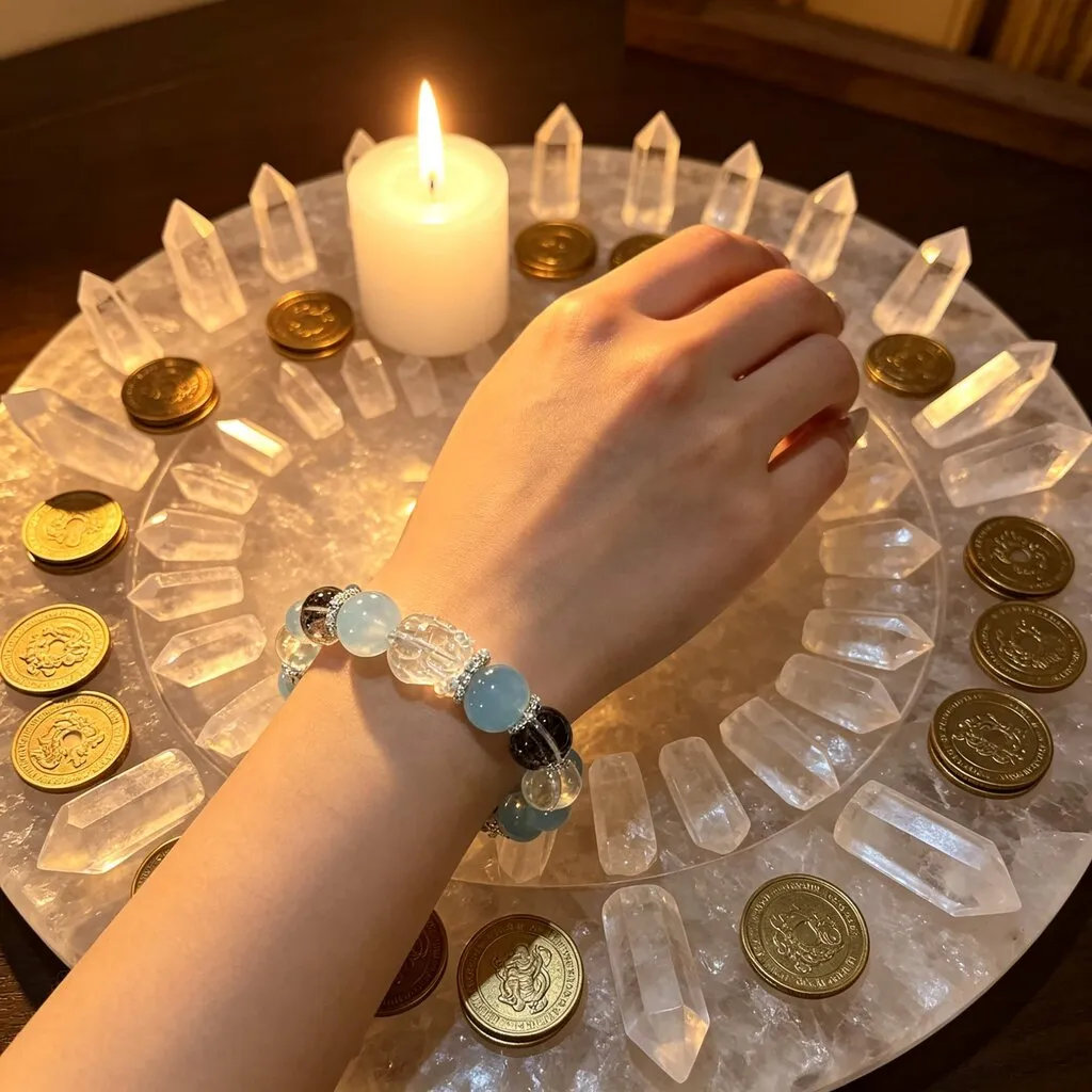 Abyss Bracelet — Deep Flow Crystal detail 2